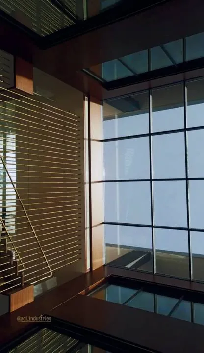 Aluminium and glass skylight at a villa in Aley