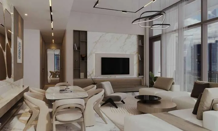 Workplace interior for a commercial office in Sharjah